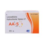Levocetirizine Dihydrochloride Smg+Montelukast Sodium 10mg AA-5 TABLETS