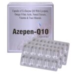 Capsules Co-Eczema Q10 with Lycopene, Omega-3-Fatty Acid, Natural Extracts, Vitamins & Minerals AZEPEN Q10 Capsules