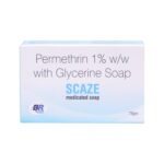 Permethrin 1% w/w with Glycine Soap Scaze Medicated Soap