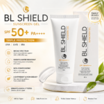 BL SHIELD spf 50+ PA++++,Non comedogenic with Triple protection Sunscreen Gel 60ml - Image 2