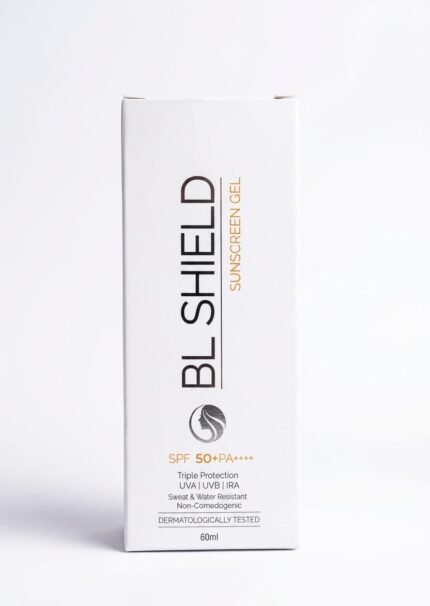 BL SHIELD spf 50+ PA++++,Non comedogenic with Triple protection Sunscreen Gel 60ml