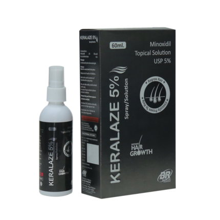 KERALAZE-5 Minoxidil 5% for Hair Growth Reduces Hair Fall 60ml