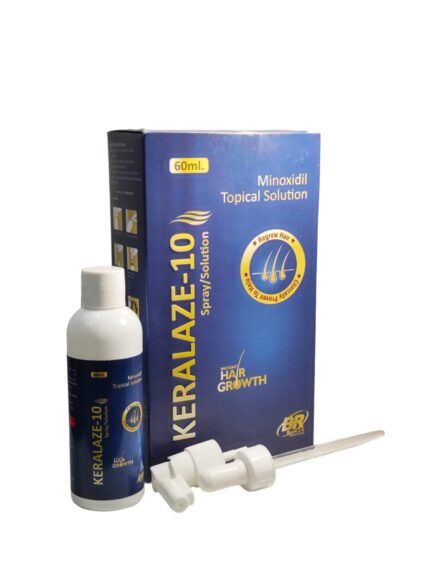 Keralaze 10 minoxidil 10% topical solution for hair regrowth & hair fall 60ml