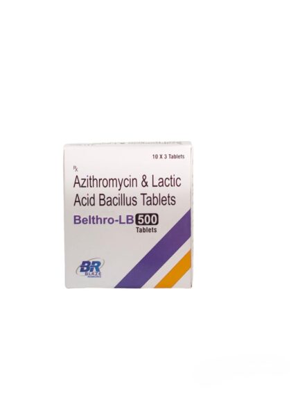 BELTHRO-LB Azithromycin 500mg with Lactic Acid Bacillus Tablets